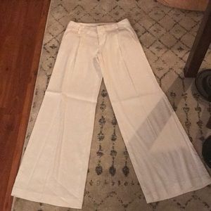Alive + Olivia White Wide Legged Pants